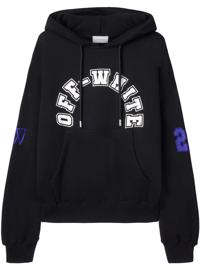 Football Print Cotton Hoodie