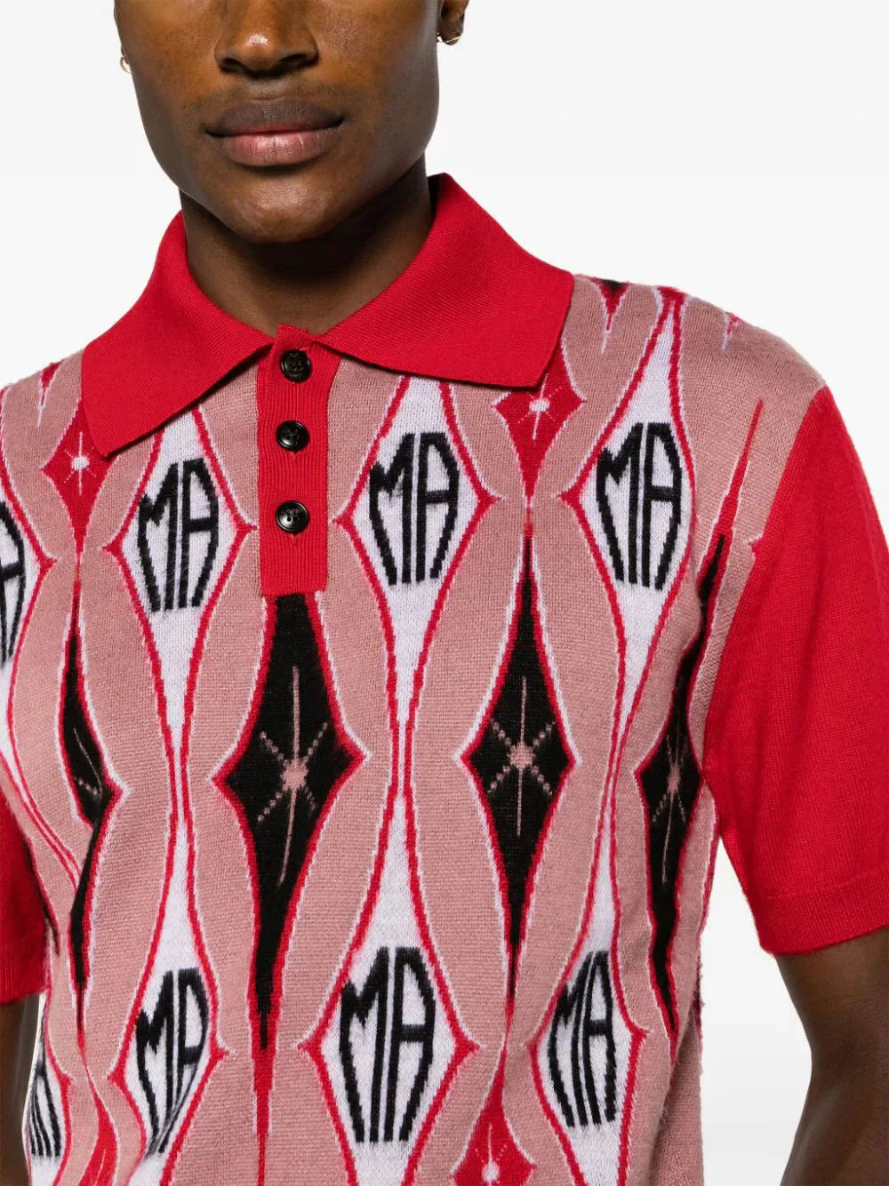 Argyle Jacquard Polo Shirt