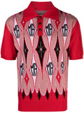 Argyle Jacquard Polo Shirt