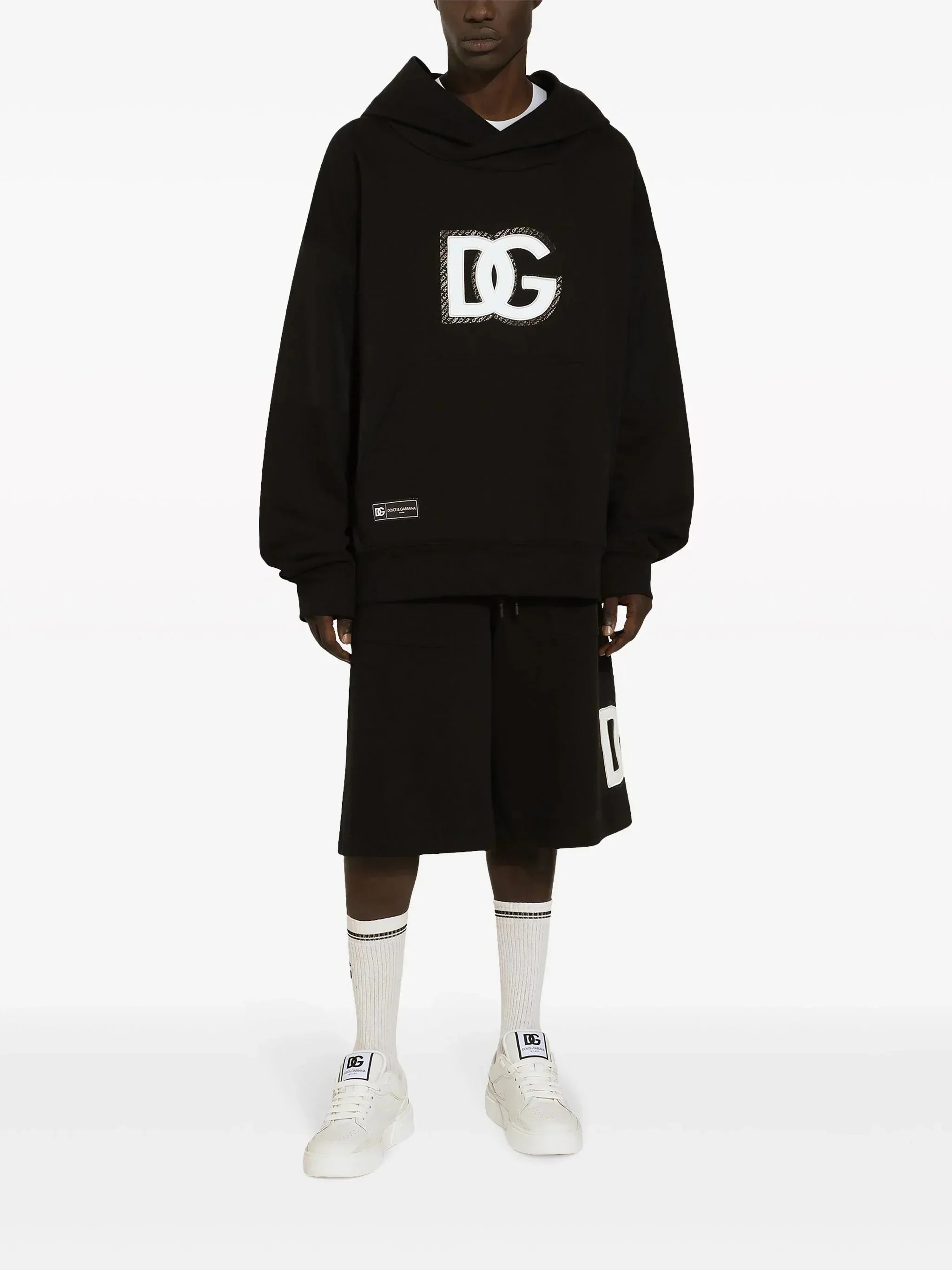 Logo Appliqué Jersey Hoodie