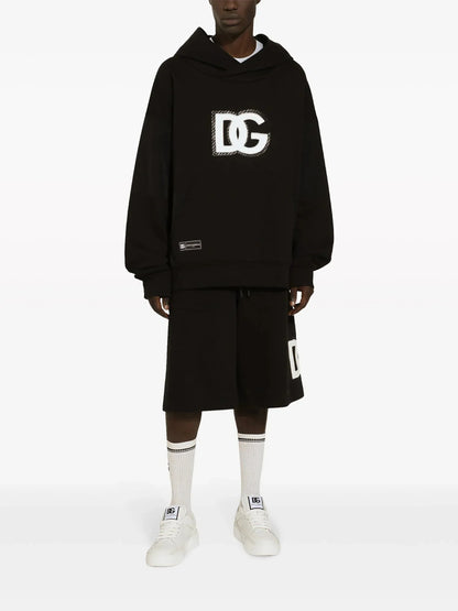 Logo Appliqué Jersey Hoodie