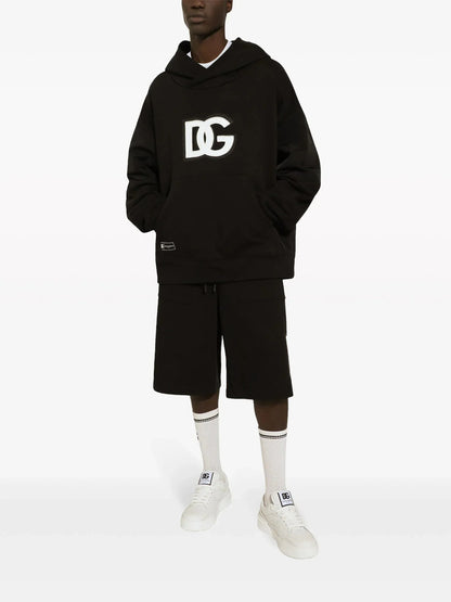 Logo Appliqué Jersey Hoodie