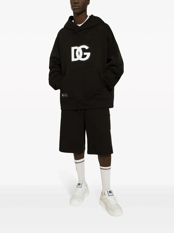 Logo Appliqué Jersey Hoodie