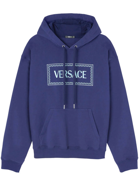 90s Vintage Logo Embroidered Hoodie