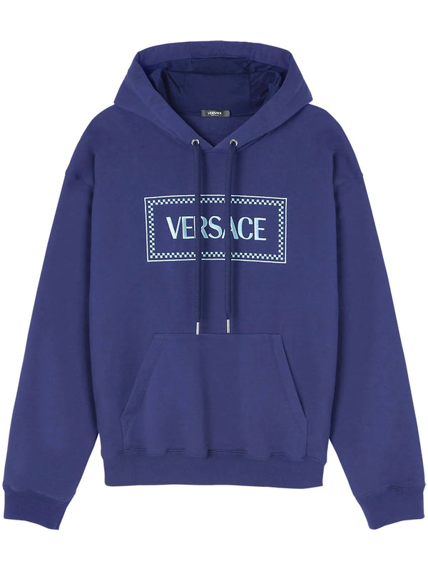 90s Vintage Logo Embroidered Hoodie