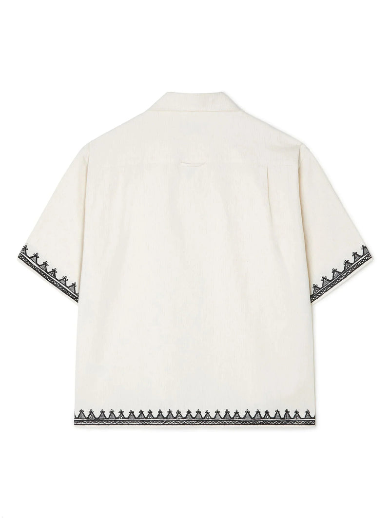 Akasha Embroidered Edge Shirt