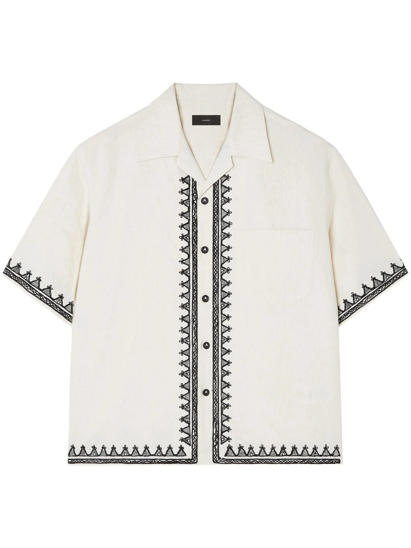 Akasha Embroidered Edge Shirt