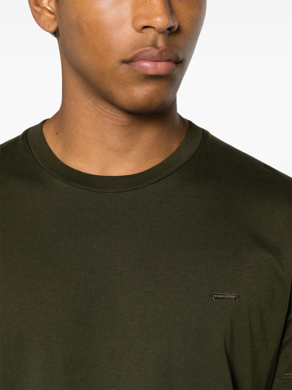 Logo-plaque cotton T-shirt