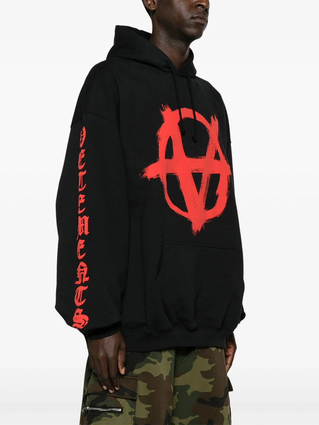 Reverse Anarchy Printed Hoodie