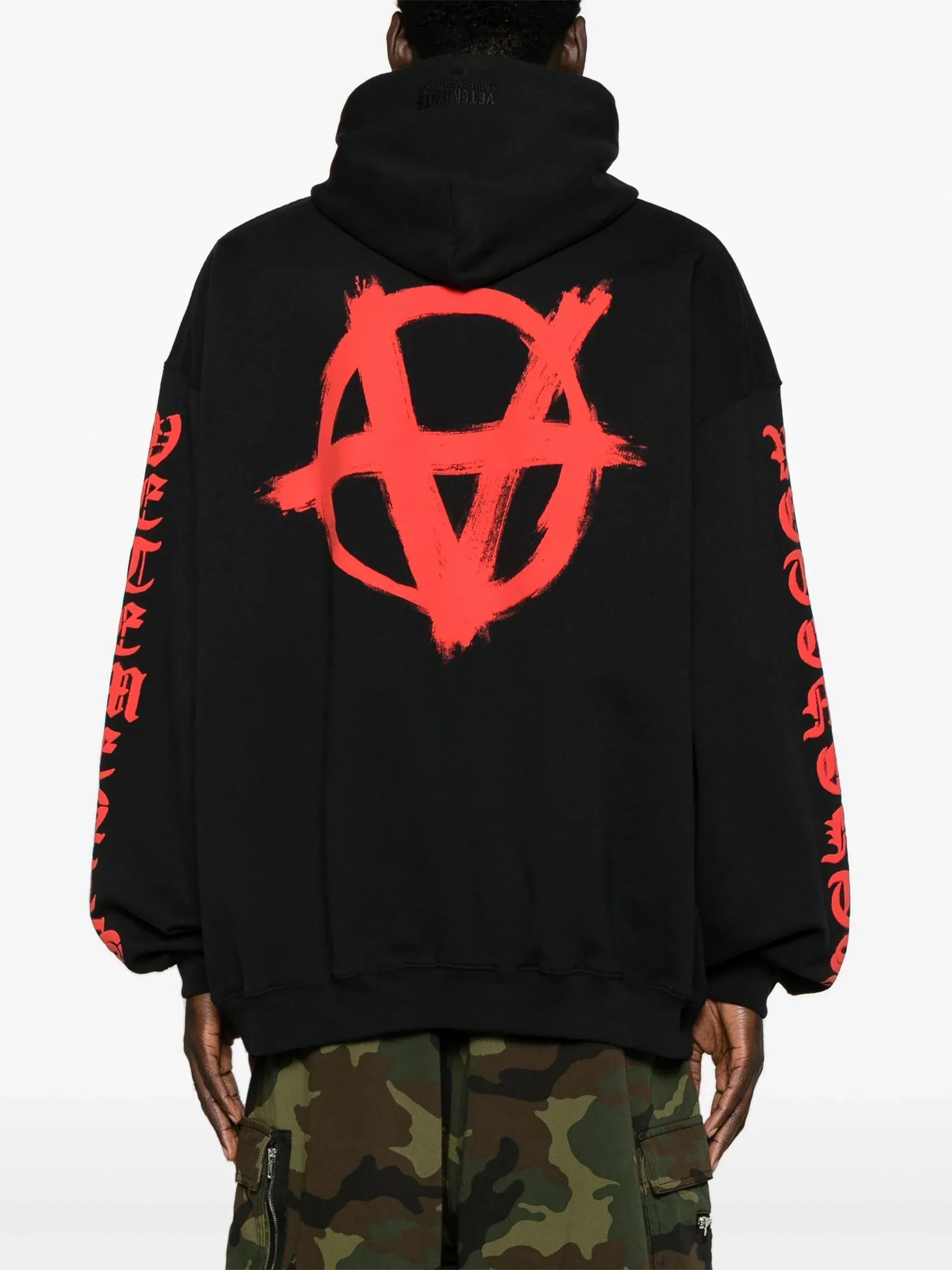 Reverse Anarchy Printed Hoodie
