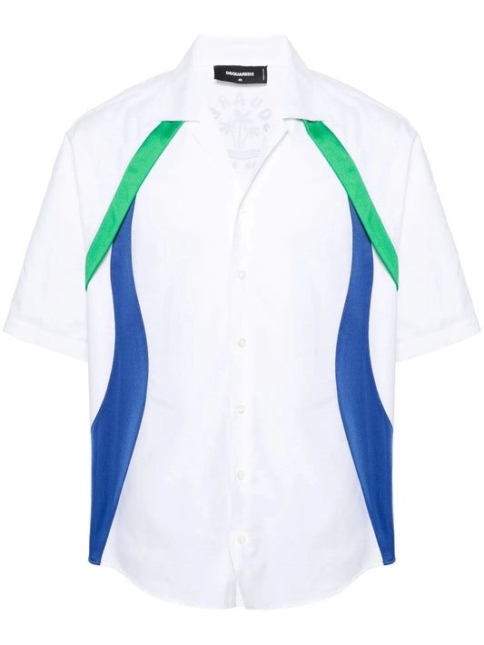 Sporty Waves Cotton Shirt