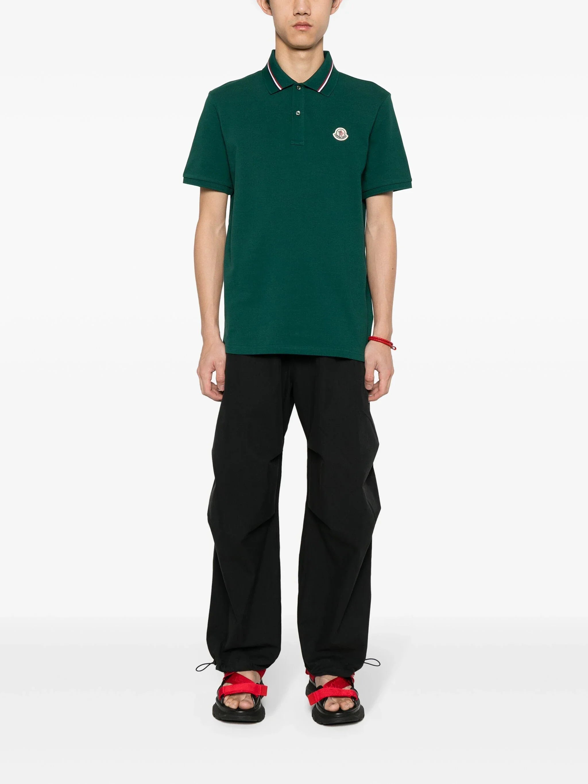 Logo-patch polo shirt