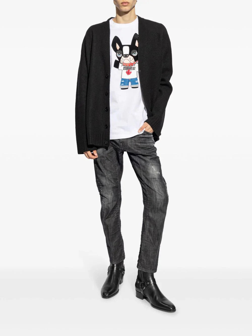 Graphic-print cotton T-shirt