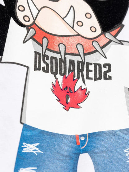 Graphic-print cotton T-shirt