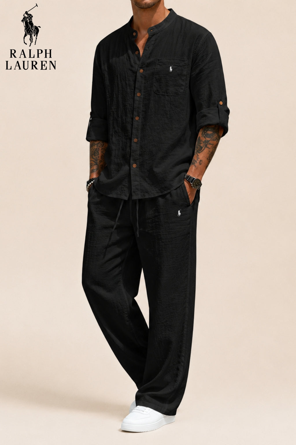 RL™ | Men's Linen-Cotton Casual Two-Piece Set