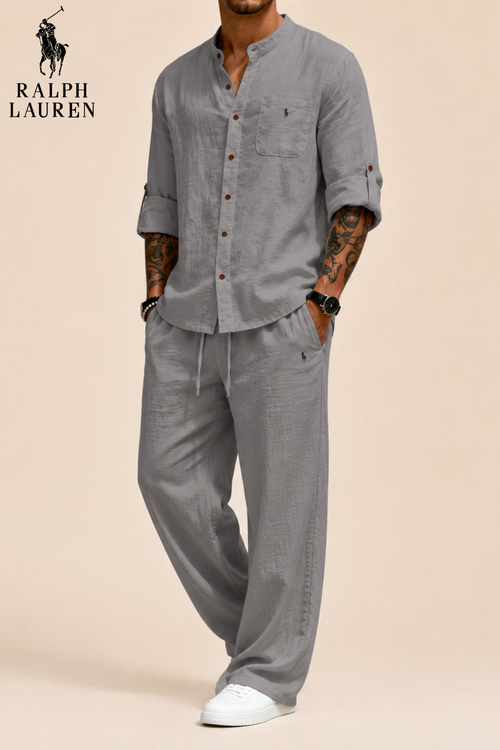 RL™ | Men's Linen-Cotton Casual Two-Piece Set