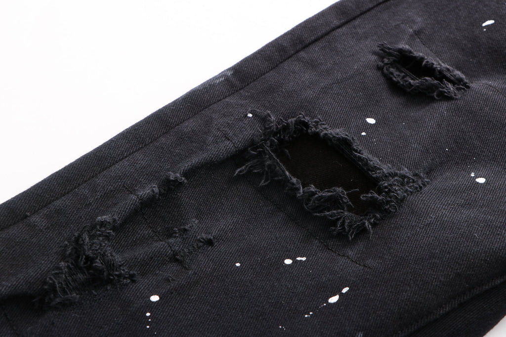 Paint splatter detail jeans