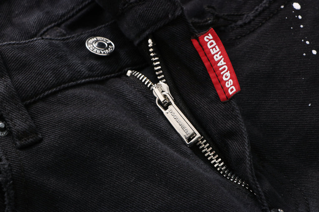 Paint splatter detail jeans