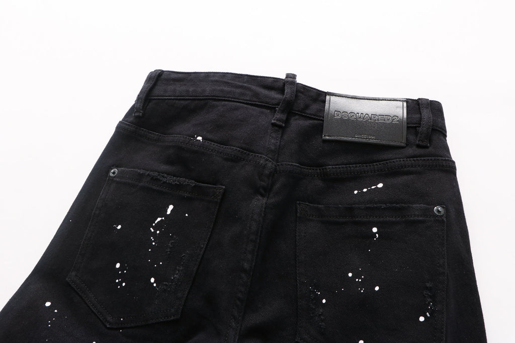 Paint splatter detail jeans